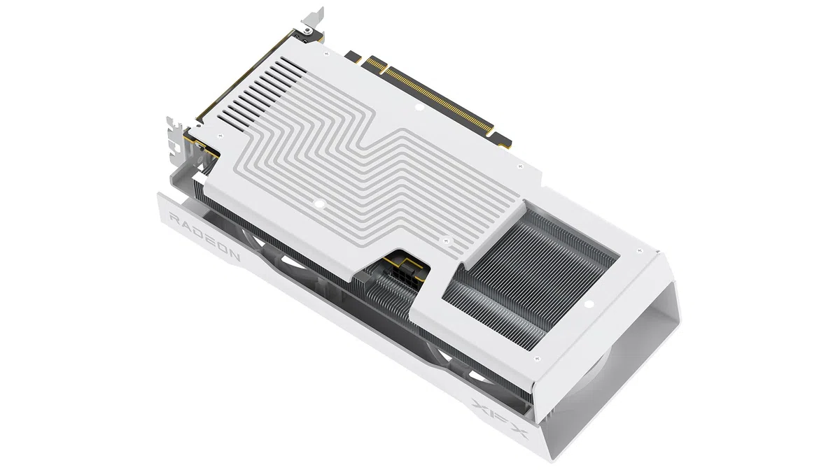 XFX Swift AMD Radeon RX 9060 XT OC White Gaming Edition avec 16 Go GDDR6 HDMI 2xDP, AMD RDNA™ 4 (RX-96TSW16WQ)