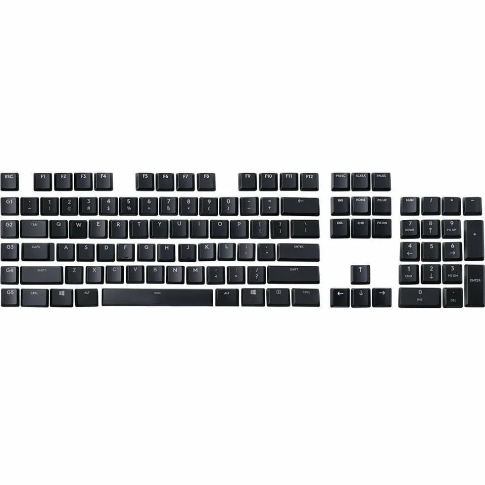 Keycap pour Logitech G913 G915 G813 G815 TKL Clavier Transparent ISO 111 Key US Version Logitech Noir Blanc Couleur Keycap