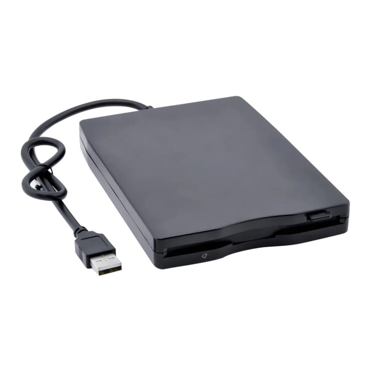 OSALADI Lecteur de Disquette Externe USB 2.0 Noir, Transfert de Données Stable, Compatible Plupart des Systèmes, Design Compact pour Transport Pratique