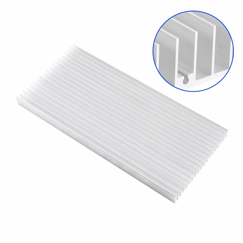 Dissipateur Thermique en Aluminium, Dissipateur Thermique De Refroidissement 300 * 140 * 20MM pour Lumière LED Haute Puissance