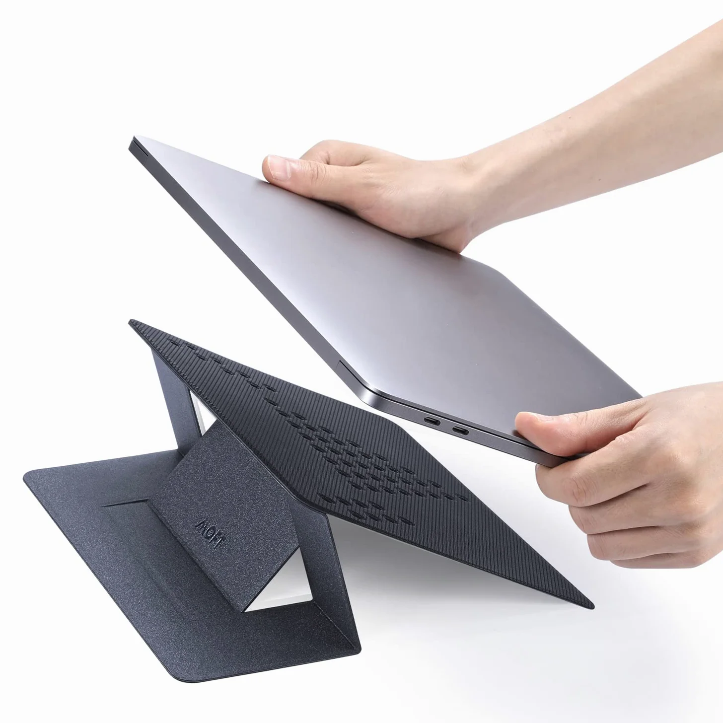 MOFT Support Invisible pour Ordinateur Portable, Support léger Non adhésif pour Ordinateur Portable avec 2 hauteurs, Convient à Tous Les Ordinateurs Portables jusqu'à 17".
