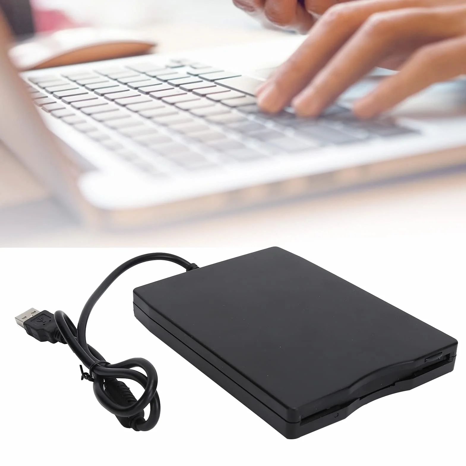 Lecteur de Disquette pour PC Portable 3.5In 1.44MB Lecteur de Disquette FDD Lecteur de Disquette Externe USB Portable pour S98se/ME/2000/XP, pour OS X 8.6
