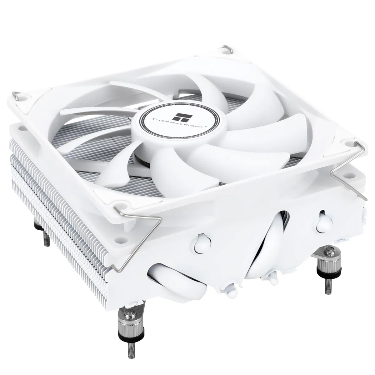 TR-Thermalright AXP90 X47 Blanc Refroidisseur de CPU, Ventilateur Silencieux 92mm Bas Profil-2700tr/min, pour AM4/AM5, Intel LGA1851/1700/115x/1200, Refroidisseur PC Bas Profil pour ITX