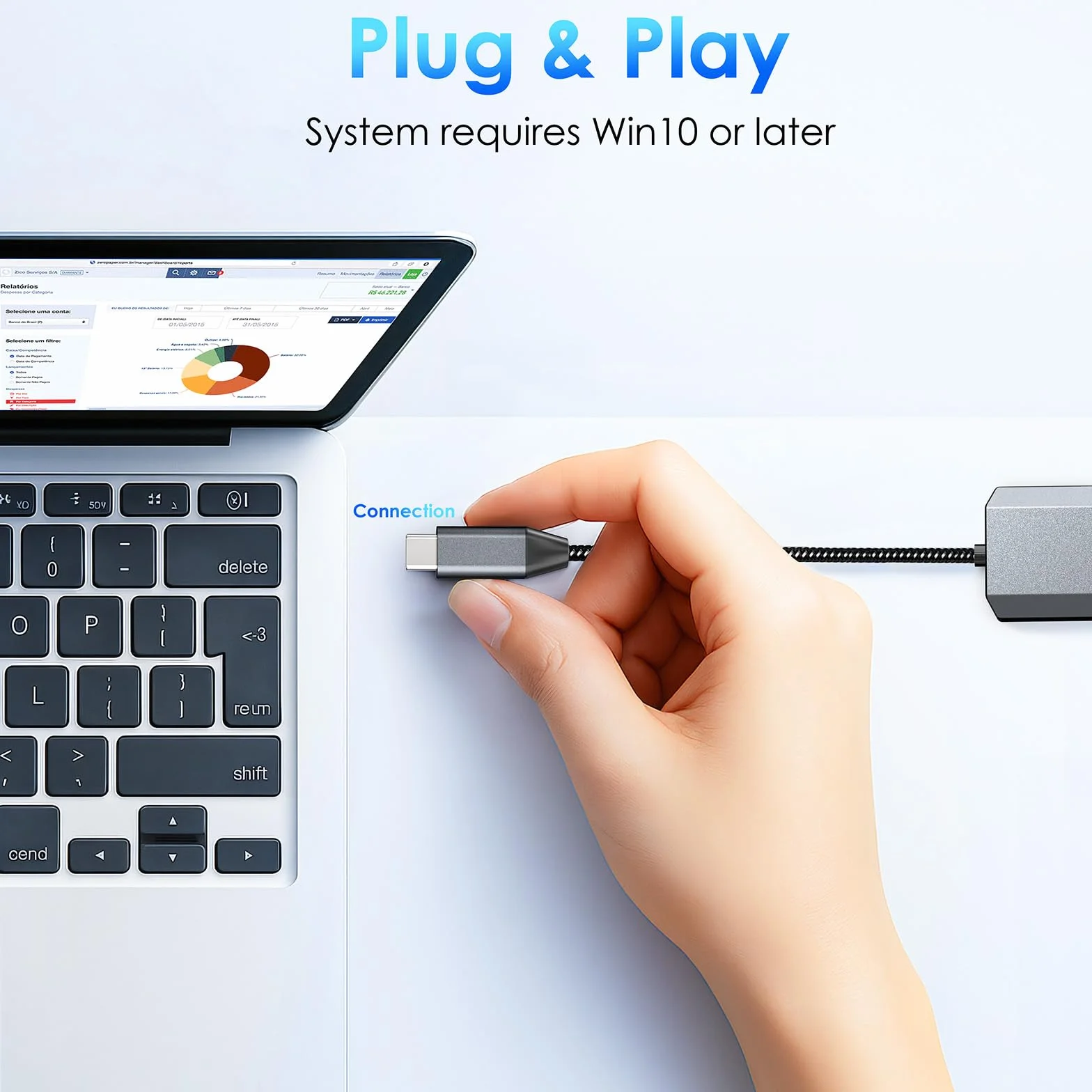 WAVLINK Adaptateur USB-C vers Ethernet, 2.5 Gbps RJ45 Plug and Play Adaptateur réseau, Adaptateur Internet Filaire avec PD 95W, Compatible avec Windows/Mac OS/iOS/Linux/Chrome OS