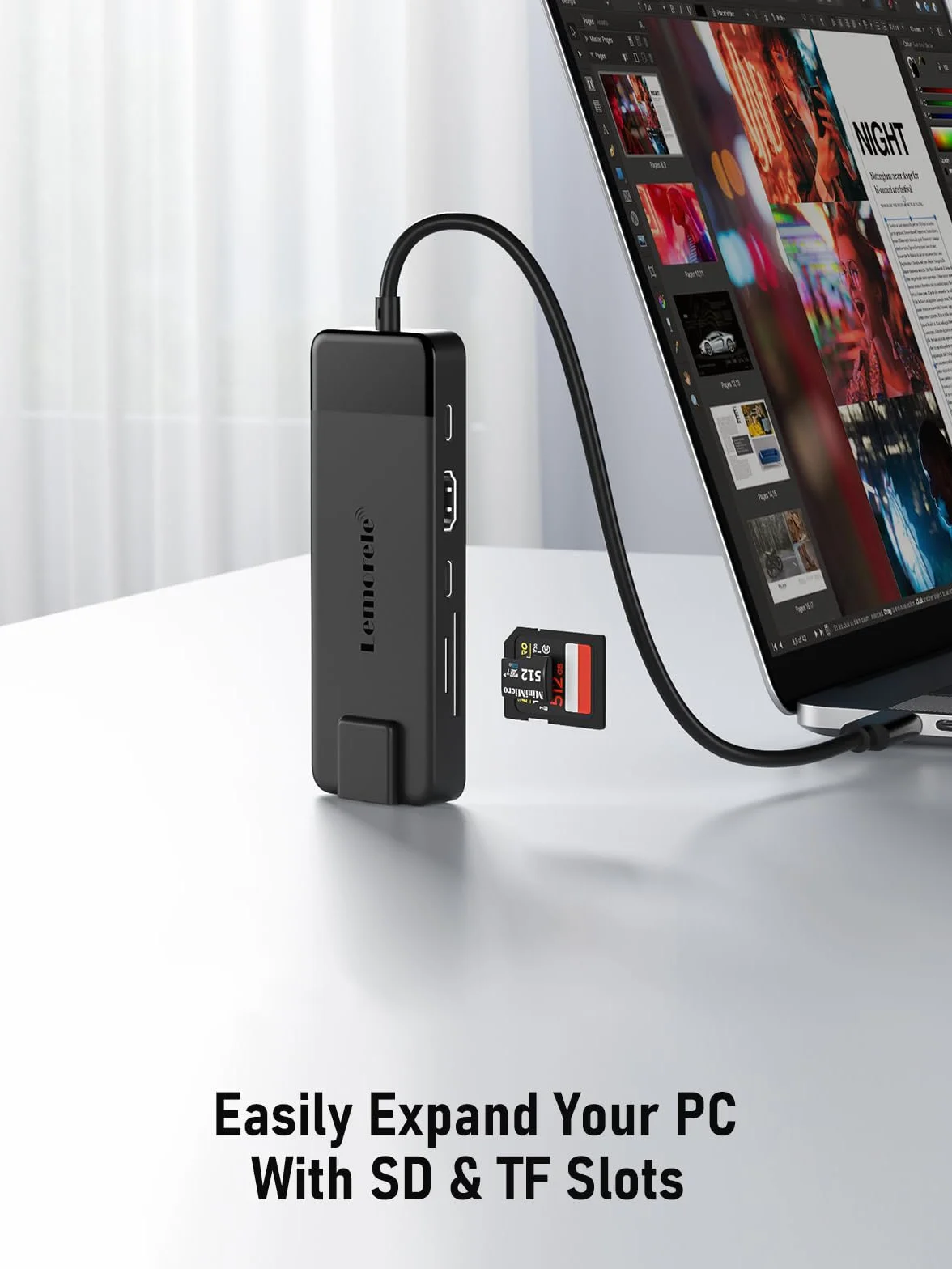 Lemorele Station d'accueil USB C 10-en-1, Hub USB-C vers HDMI 4K, 2 USB 3.0, 2 USB 2.0,Ethernet Gigabit, PD 100W, SD/TF, USB C Data, pour Macbook,iPad,Windows,Switch,PC,Téléphone Mobile,etc