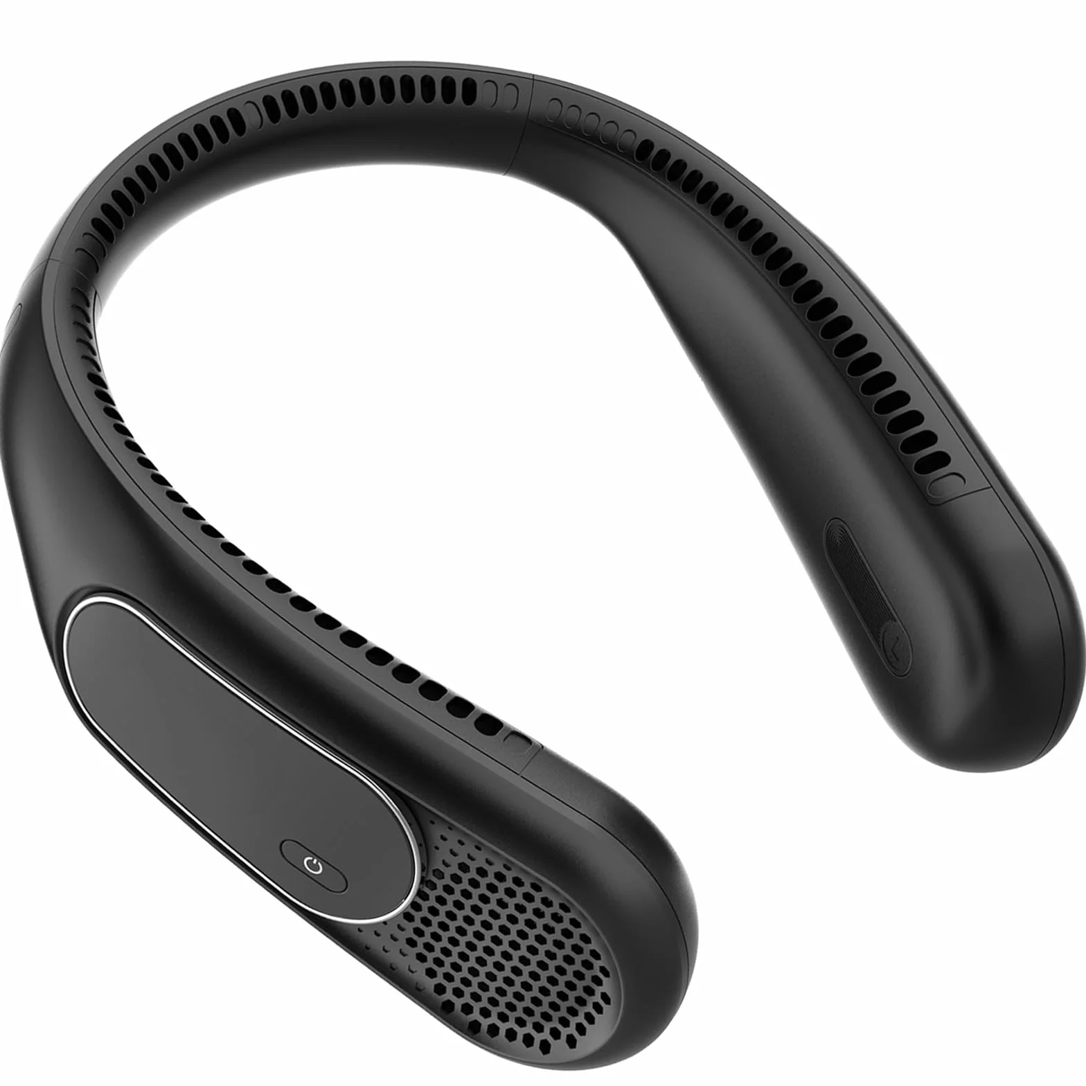 Ventilateur de Cou 6000mAh, Ventilateur Cou Sans Pales Portable, 4 Vitesses, Rechargeable USB, Longue Autonomie, pour Voyage, Bureau et Extérieur