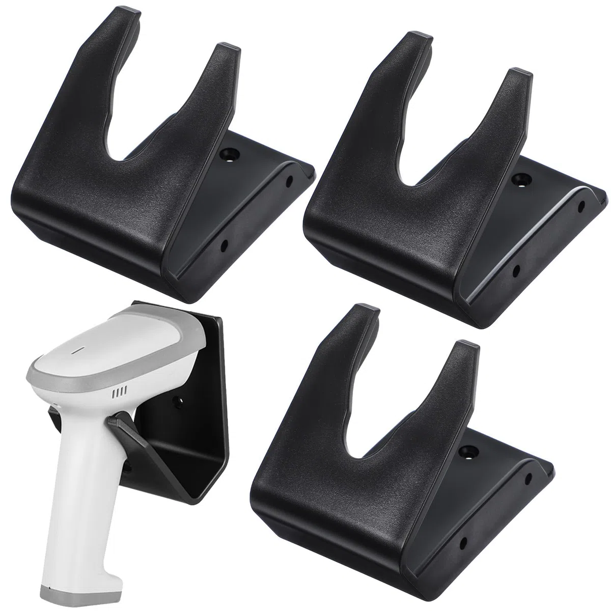 OSALADI Lot de 3 supports universels pour scanner de codes-barres, supports de scanner manuel, supports de montage pour bureau et montage mural, convient pour les supermarchés, les entrepôts et les