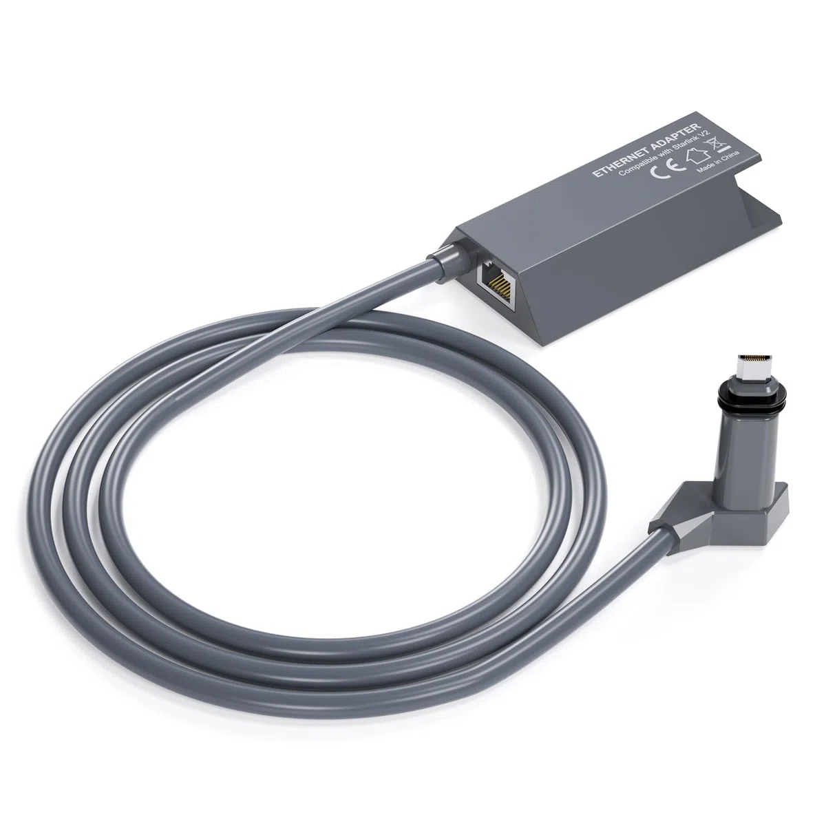 Adaptateur Ethernet Star Link pour Norme actionnée Gen 2, Adaptateur Ethernet Gen 2 pour réseau Externe Filaire, Connexion Rapide et Stable, Prend en Charge des Vitesses allant jusqu'à 1 Gbit