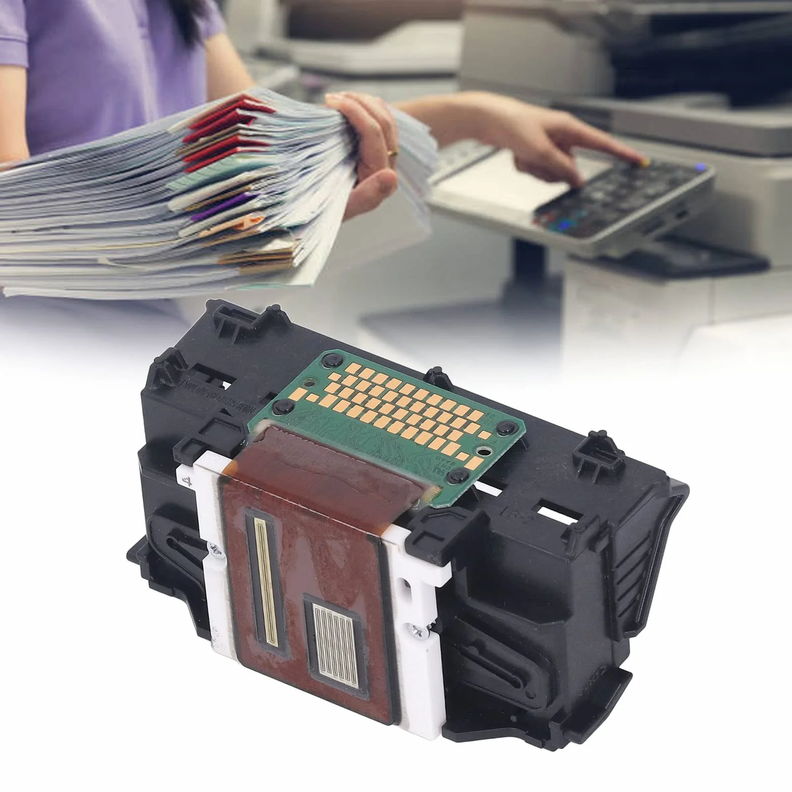 Remplacement de la Tête d'impression, Pièces de Rechange pour Imprimante, Tête d'impression Professionnelle de Remplacement QY6 0089 pour Imprimante TS5080 TS6080 Ts6020 Ts6120
