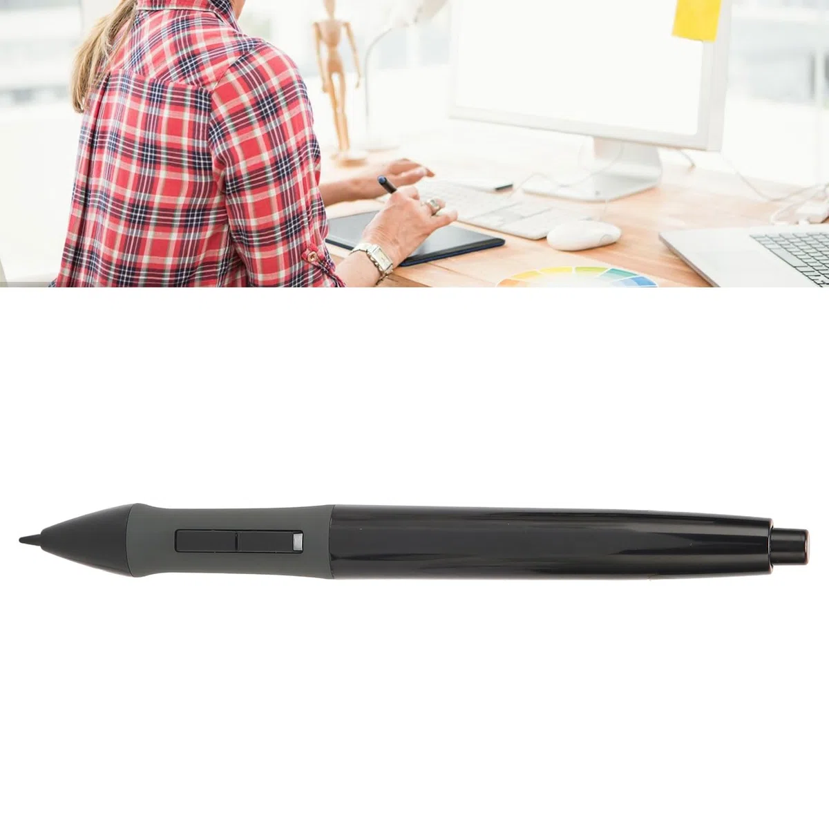 VBESTLIFE Stylet PEN68, 8192 Pression, pour Tablette Graphique de Dessin 420, H420, H58L, 680S, K58, 680TF, New 1060PLUS, W58, DWH69, WH1409(2048)