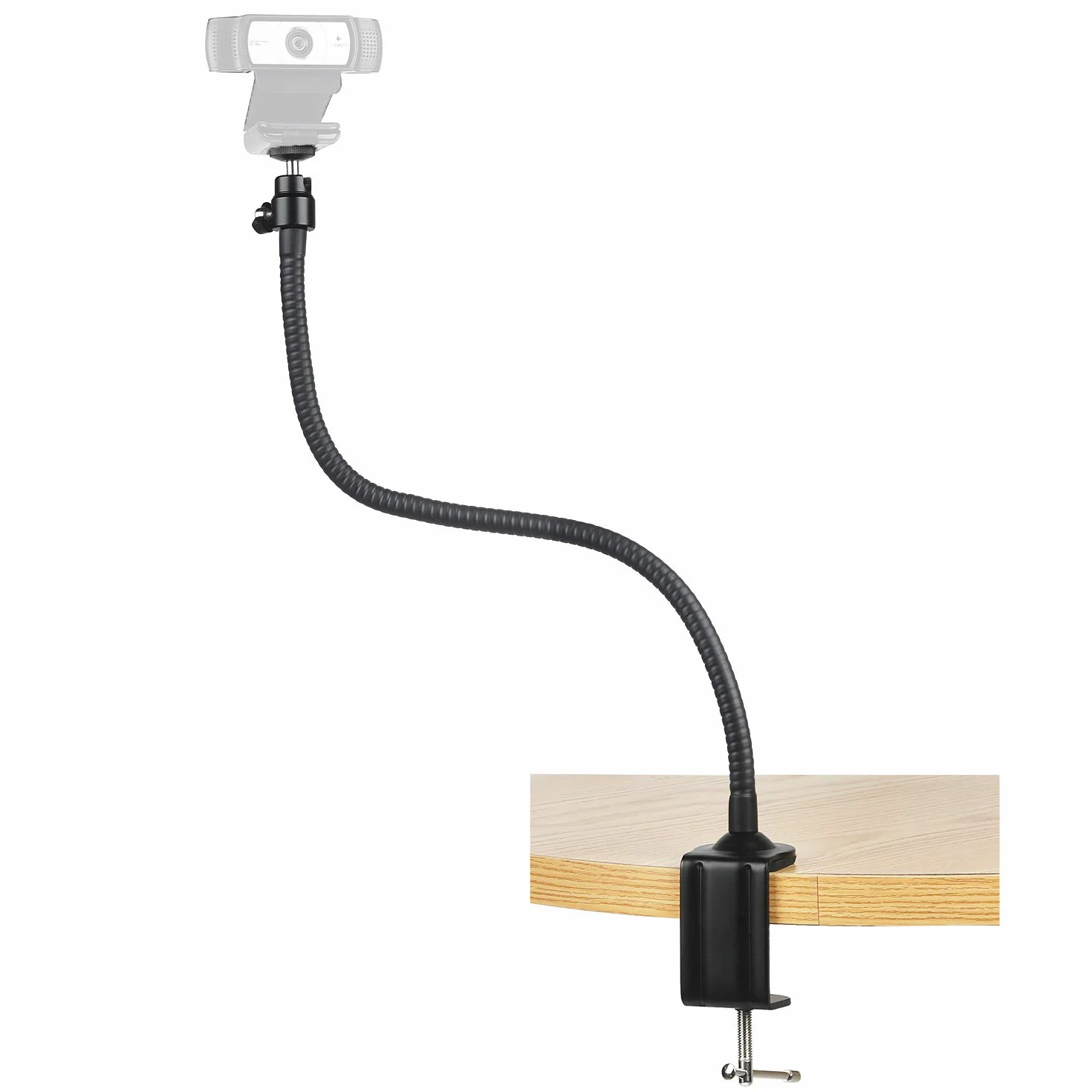 Support de Webcam - Support de Bureau à Pince de Bras de 64 cm pour Logitech C920s C920 C930e C922x C930 C922 C925e C615 Brio - AYIZON