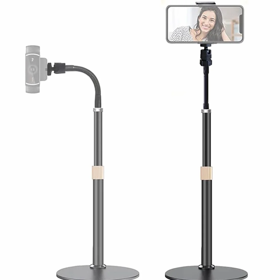 Support de téléphone pour webcam Logitech C922, C930e, C920S, C920 Type d'extension flexible en col de cygne