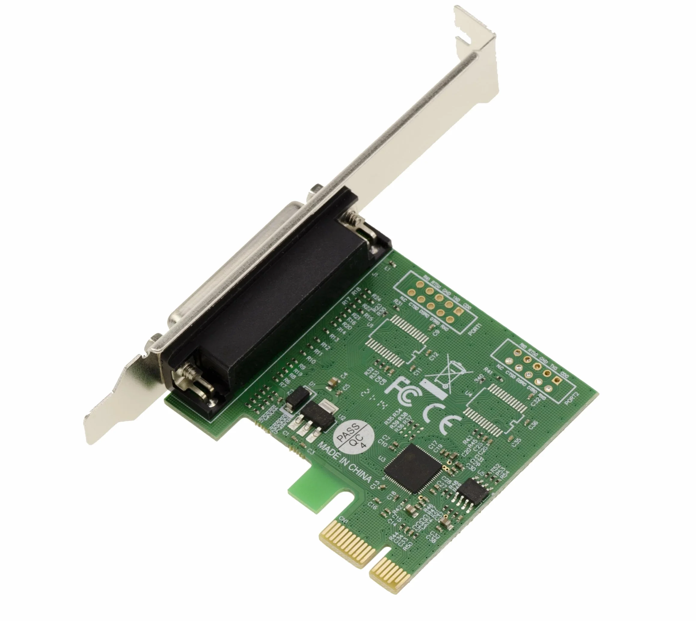 KALEA-INFORMATIQUE Carte contrôleur PCI Express PCIe Parallèle IEEE1284 LPT avec Chipset ASIX. Support SPP ECP, équerres Low et High Profile