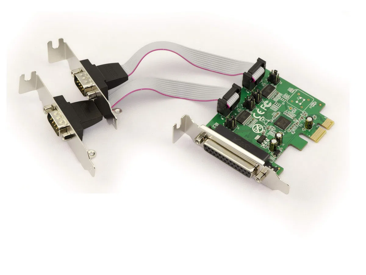 KALEA-INFORMATIQUE Carte contrôleur PCI Express PCIe Parallèle IEEE1284 LPT SPP ECP et série RS232 avec Chipset ASIX