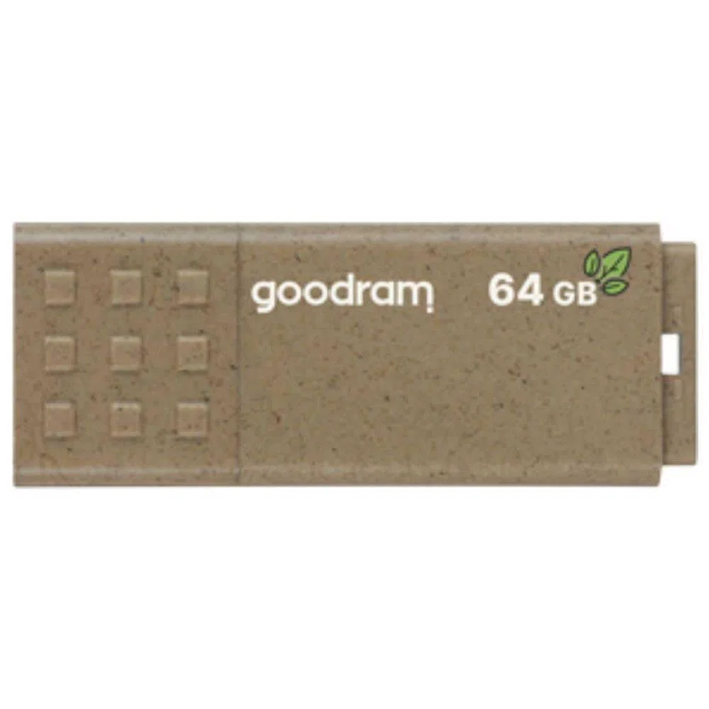 Goodram - Clé USB 64Go Ume3 Eco - Boitier Et Packaging en Matériau 100% Recyclés