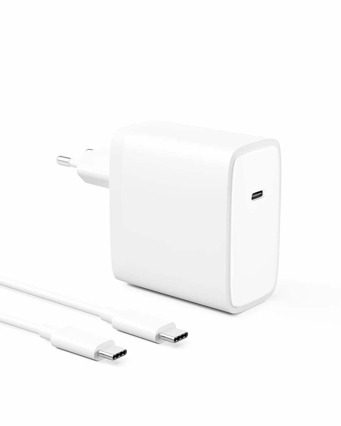 Chargeur USB C 100 W Compatible avec MacBook Pro 16 14 Pouces, MacBook Air 15 13 Pouces 2025 2024 2023 2022 2021 2020 2019 2018 M4 M3 M2 M1, Câble de Charge USB-C 2M 5A (Blanc)