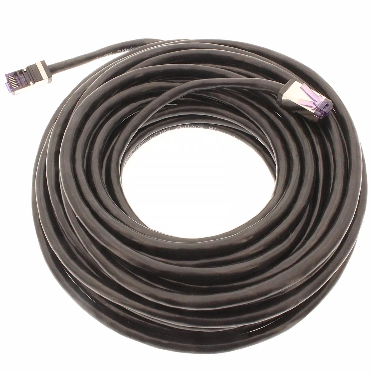 1aTTack.de - 0,5 m - Câble réseau CAT6a Superflex Ethernet Gigabit LAN Câble patch RJ45 CAT6 A 10000 Mbit s SFTP PIMF 500 MHz compatible avec CAT6 CAT5 - noir - 10 pièces