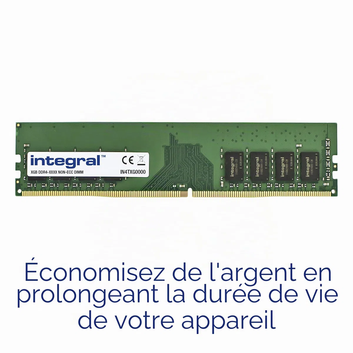 Integral 32GB (2x 16GB) DDR4 RAM 2666MHz DIMM Kit de mémoire PC de bureau