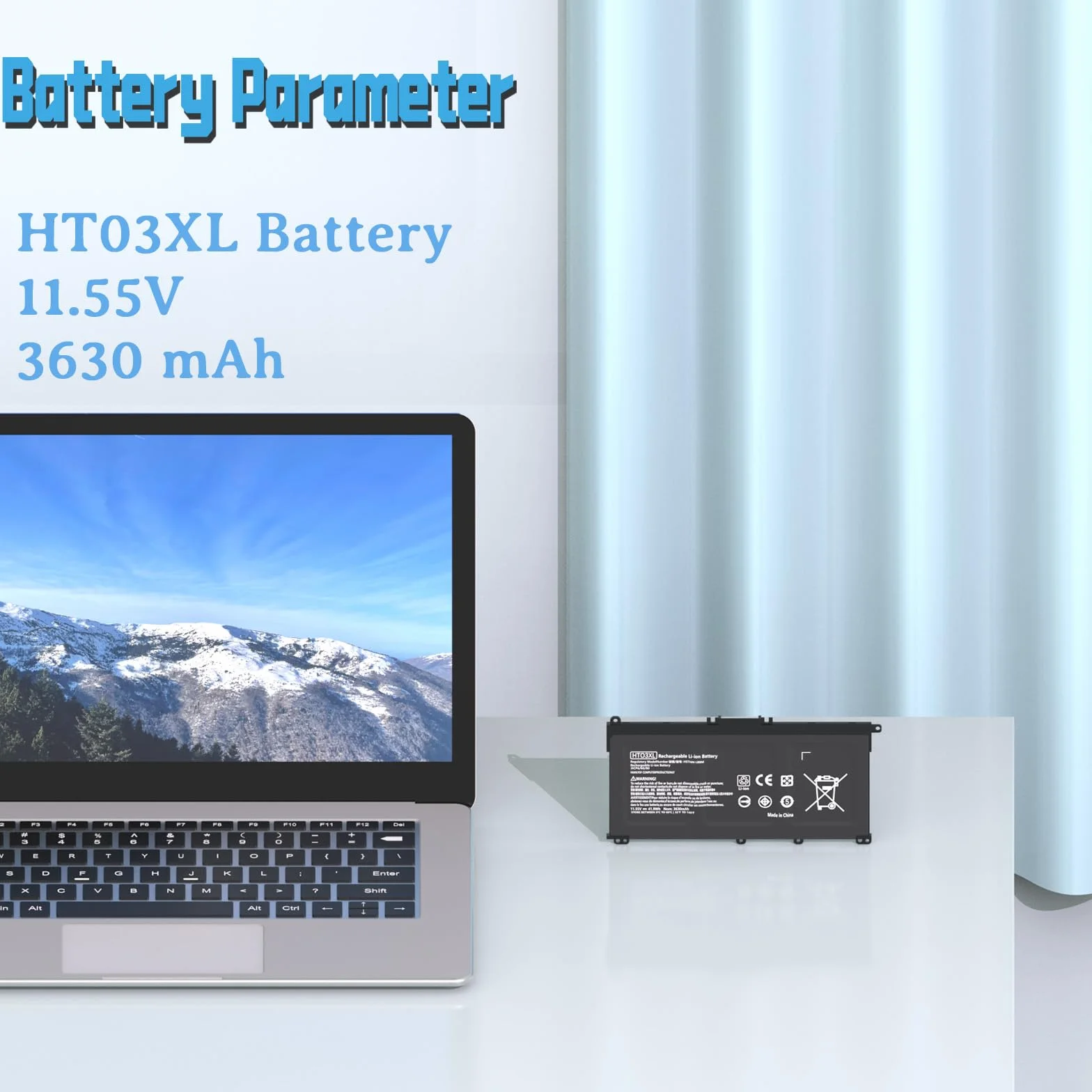 Hafiuege 11.55V/41.9Wh HT03XL TF03XL Batterie Compatible avec HP L11119-855 Pavilion 15-CS 15-DA 15-DB 15G-DR 14-CE 14-CF 14-DF 14-DQ 14-DK 17-by 17-CA 240 245 250 255 G7 HSTNN-LB8L HSTNN-DB8R