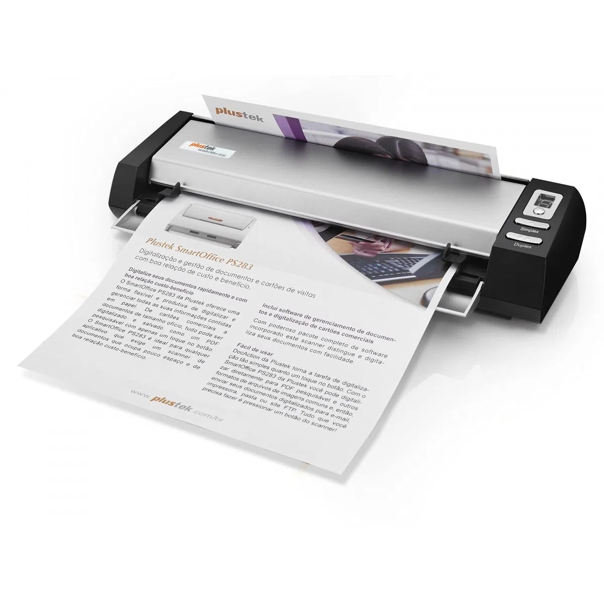 Plustek MobileOffice D30 Alimentation papier de scanner 300 x 600DPI A4 Noir, Argent scanner - Scanners (216 x 1270 mm, 300 x 600 DPI, 48 bit, 24 bit, 8 bit, 1 bit)