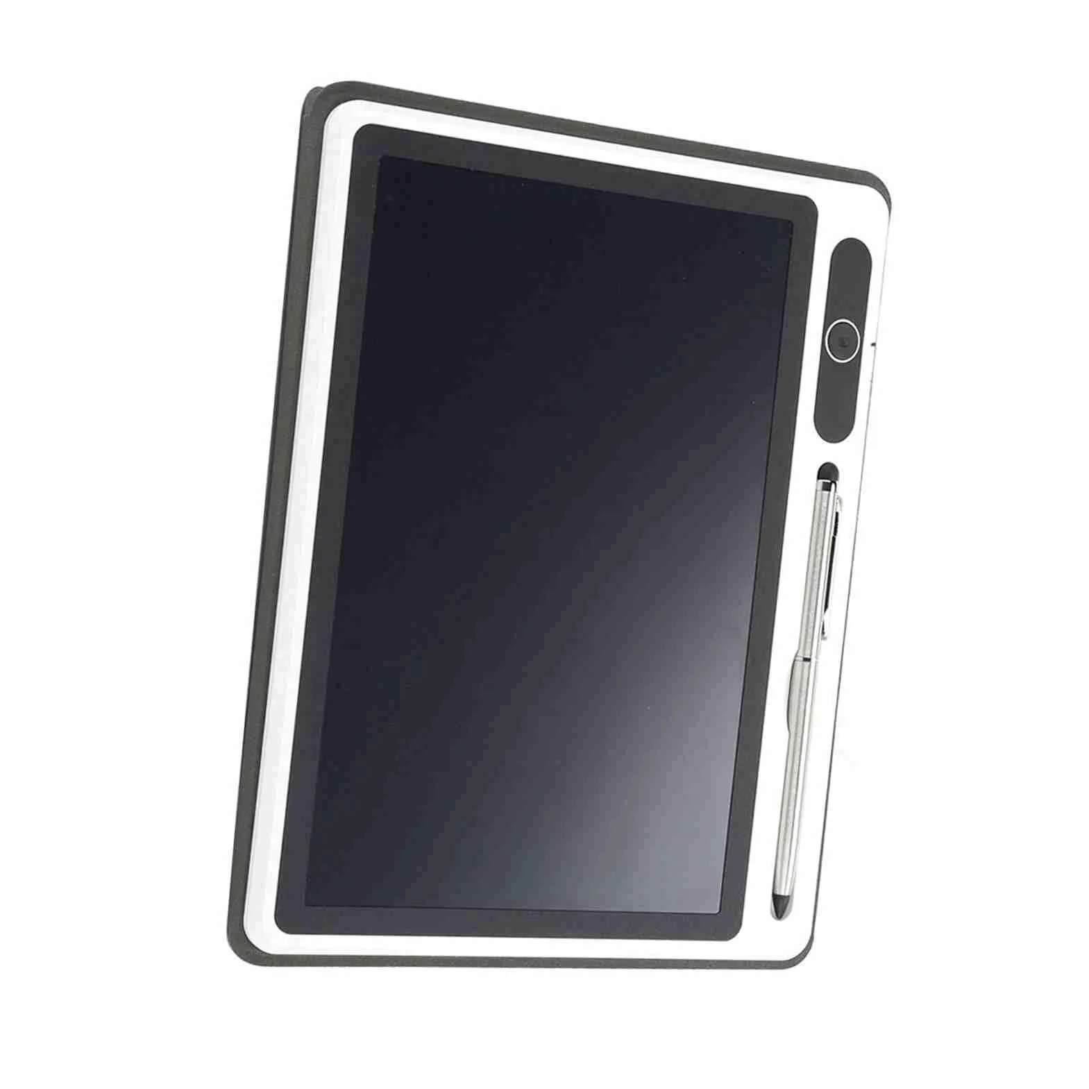 Dioche Tablette Ecriture, 2 Bloc-Notes LCD Dessin Pad Fournitures Professionnelles Outil De Peinture À La Main 9 Pouces (Noir avec étui en Cuir)