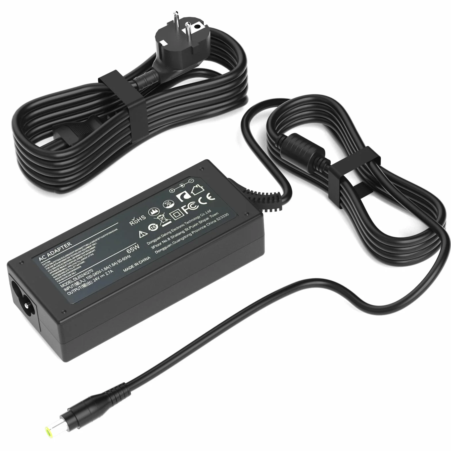 Chargeur 65W 24V Compatible avec Fujitsu Scanner S1500 S1500M fi-7160 fi-7180 fi-7260 fi-7280 fi-5120C fi-6110 fi-6140 fi-6230 fi-6240 Document Scansnap