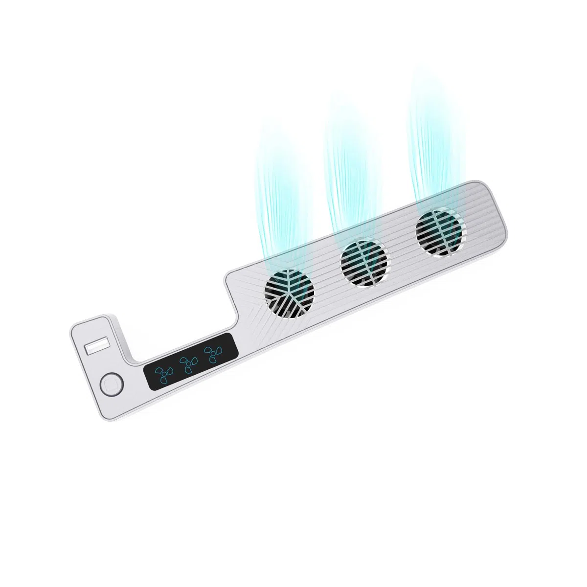 Ventilateur de refroidissement pour PS5 Slim,console de jeu ventilateur de refroidissement avec vitesse réglable, système de refroidissement efficace pour PS5 Slim,3 ventilateurs internes (Blanc)