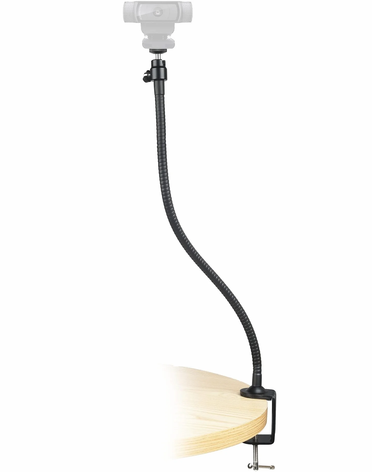 Support de Fixation pivotant à Pince Flexible pour Webcam Logitech C925e C922x C922 C930e C930 C920 C615 63,5 cm