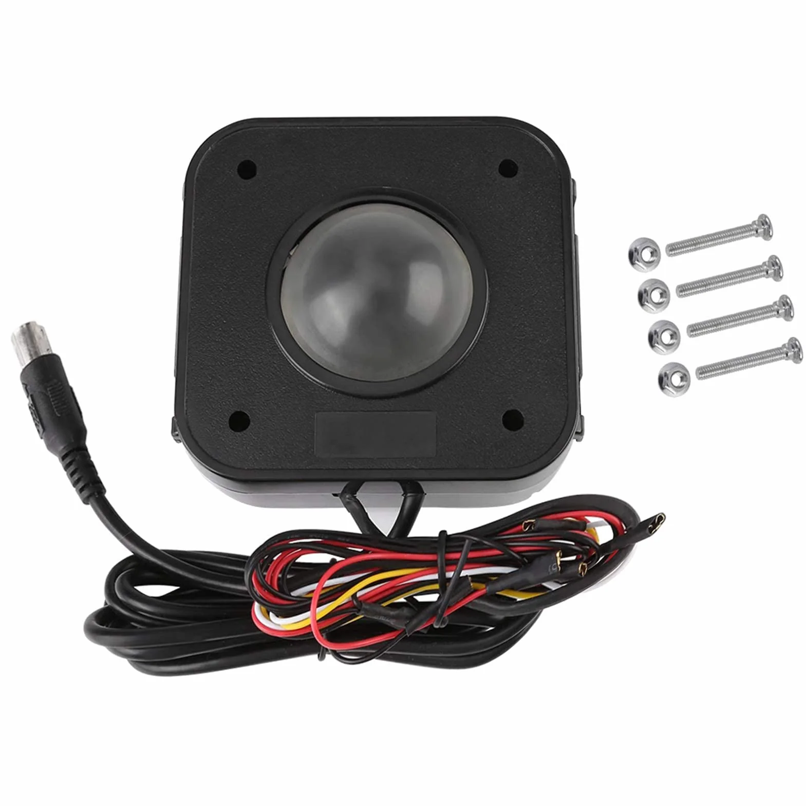 WANGCL Connecteur PCB rond de 4,5 cm pour souris PS/2 à LED, boule de commande filaire USB pour arcade