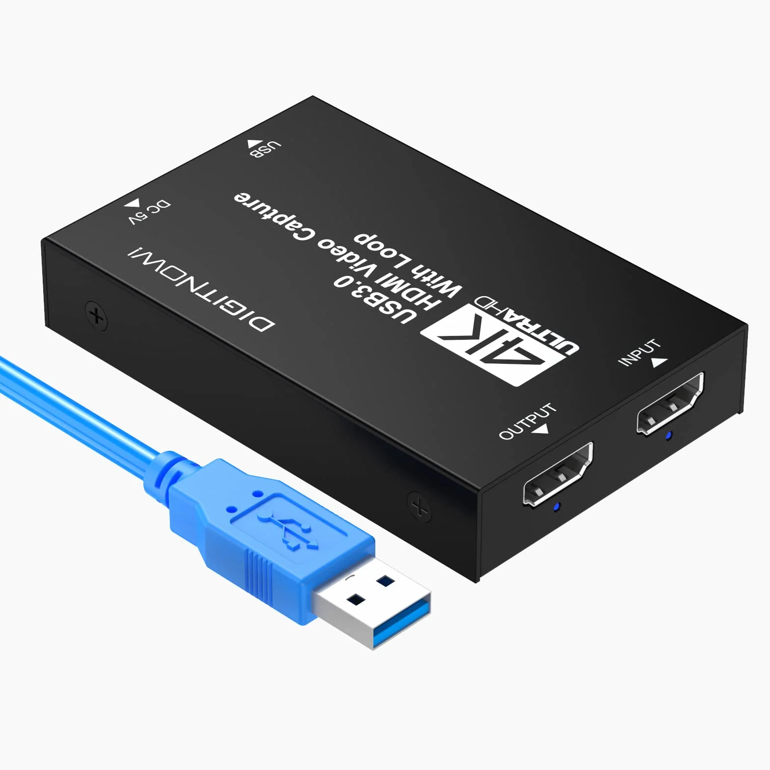 DIGITNOW!Carte de Capture HDMI 4k,Capture 1080p60, Enregistrement Audio Vidéo Grabber Numériseur Full HD 1080P pour PS5, PS4, Xbox Series X/S, Xbox One, Nintendo Switch
