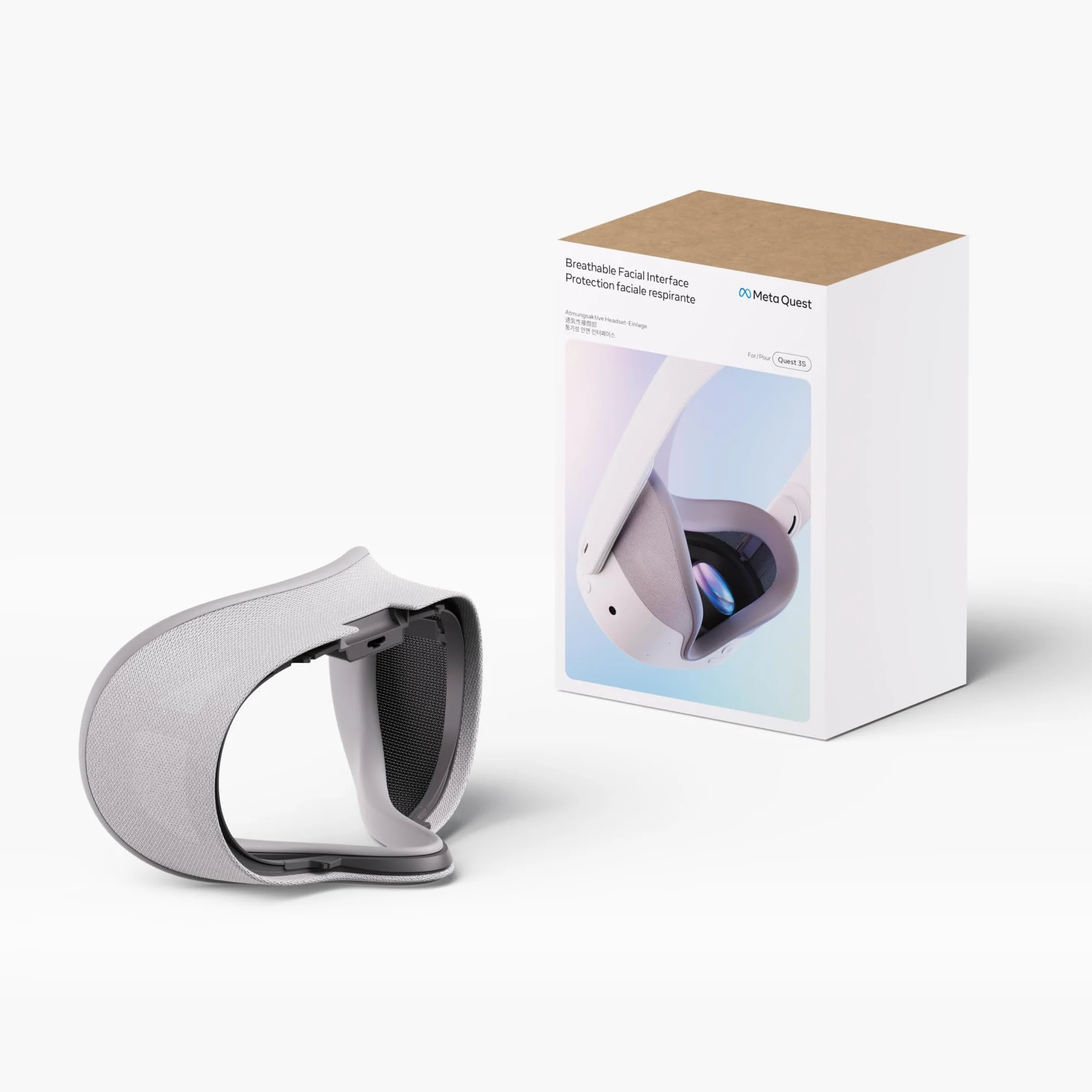 Protection faciale Respirante Meta Quest 3S — Compatible avec Meta Quest 3S — Plus de Confort — Installation en Quelques Secondes