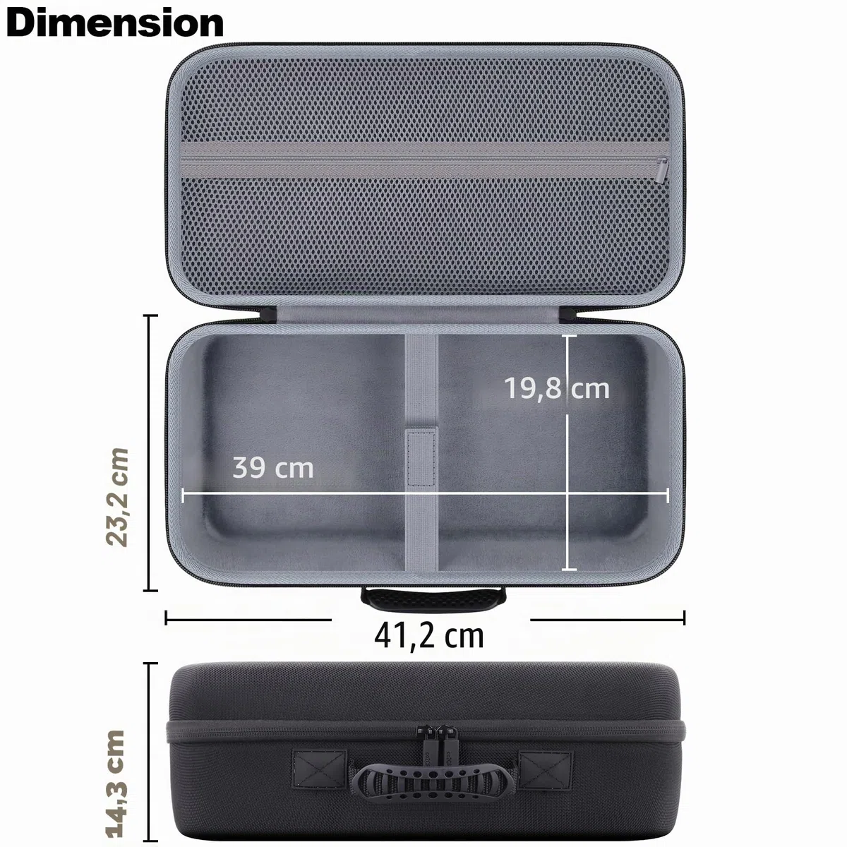 co2CREA Dur Étui de Voyage Rigide Housse Cas pour HP OfficeJet 250 Mobile AiO Jet d'encre（boîte Seule） (Housse pour HP 250)