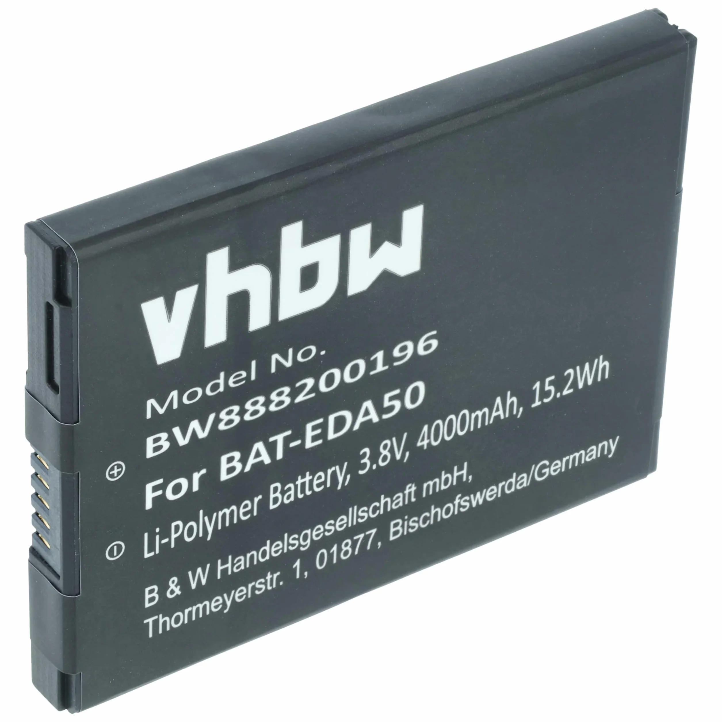 vhbw Batterie Compatible avec Honeywell Scanpal EDA51, EDA70, EDA71 Scanner de Code-Barre POS (4000mAh, 3,8V, Li-polymère)