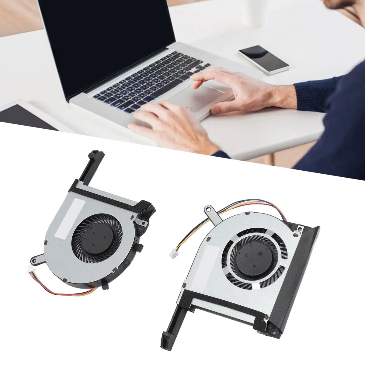 Garsent Ventilateur de Refroidissement pour Ordinateur Portable, pour TUF505 TUF506 TUF565 TUF566 TUF705 TUF706, Ventilateur de Refroidissement pour (Ventilateur de Refroidissement