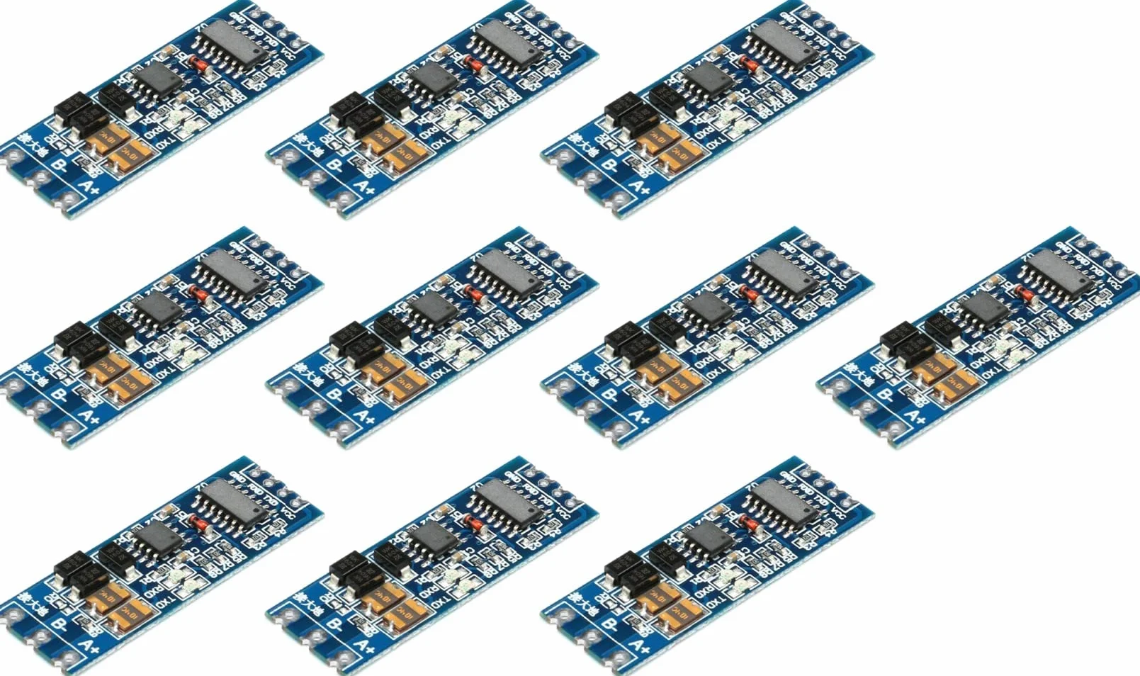 10 pièces TTL tournent RS485 485 vers Le contrôle de Flux de Conversion Automatique mutuel UART série