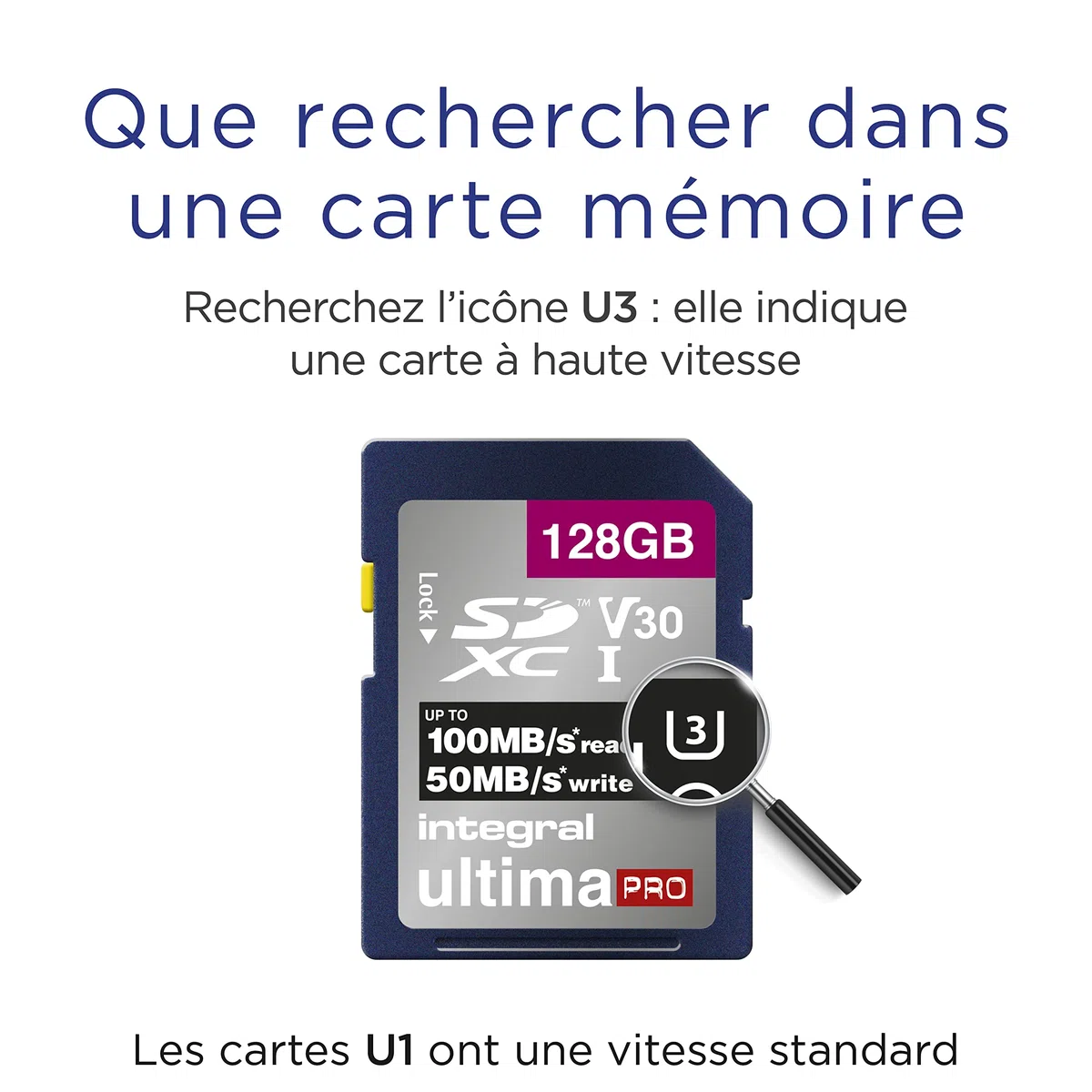 Carte mémoire 128 Go INSDX128G-100/90V30