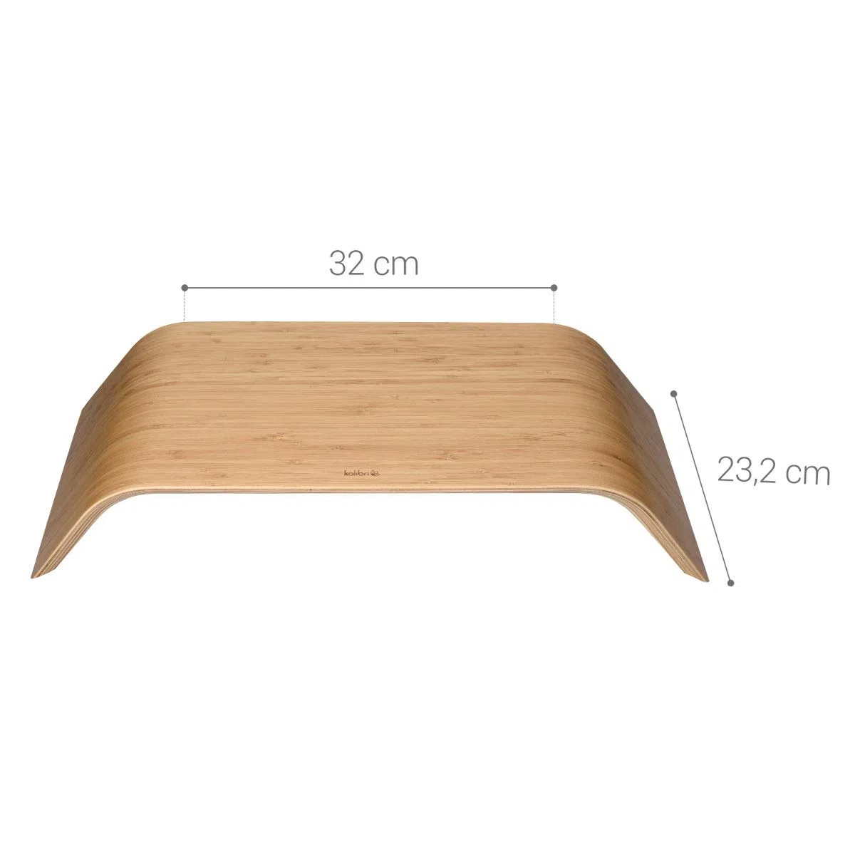 kalibri Support pour écran en Bois - Socle réhausseur en Bois de Bambou pour Ordinateur de Bureau PC TV Tablette - Banc Repose écran Moniteur
