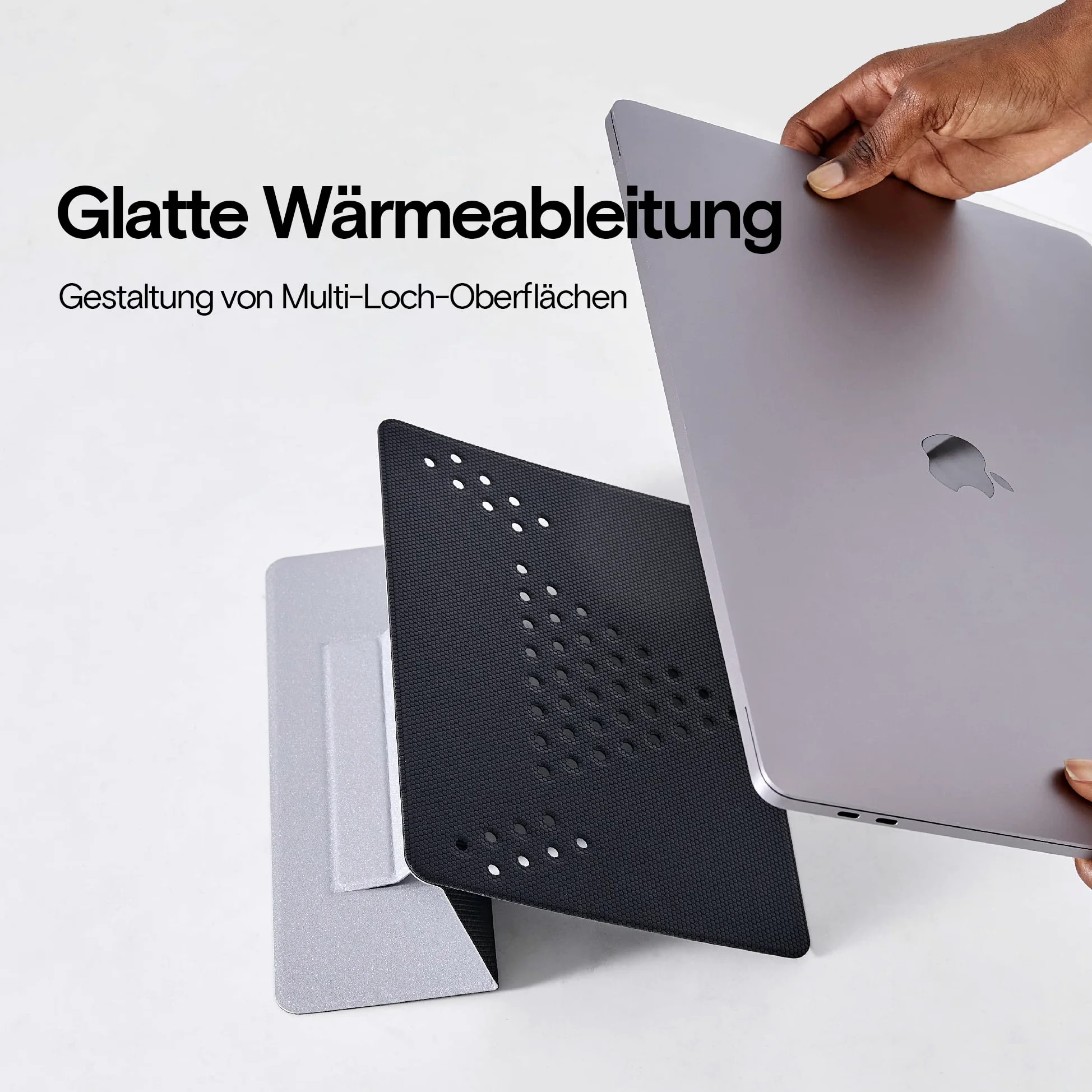MOFT Support Invisible pour Ordinateur Portable, Support léger Non adhésif pour Ordinateur Portable avec 2 hauteurs, Convient à Tous Les Ordinateurs Portables jusqu'à 17".