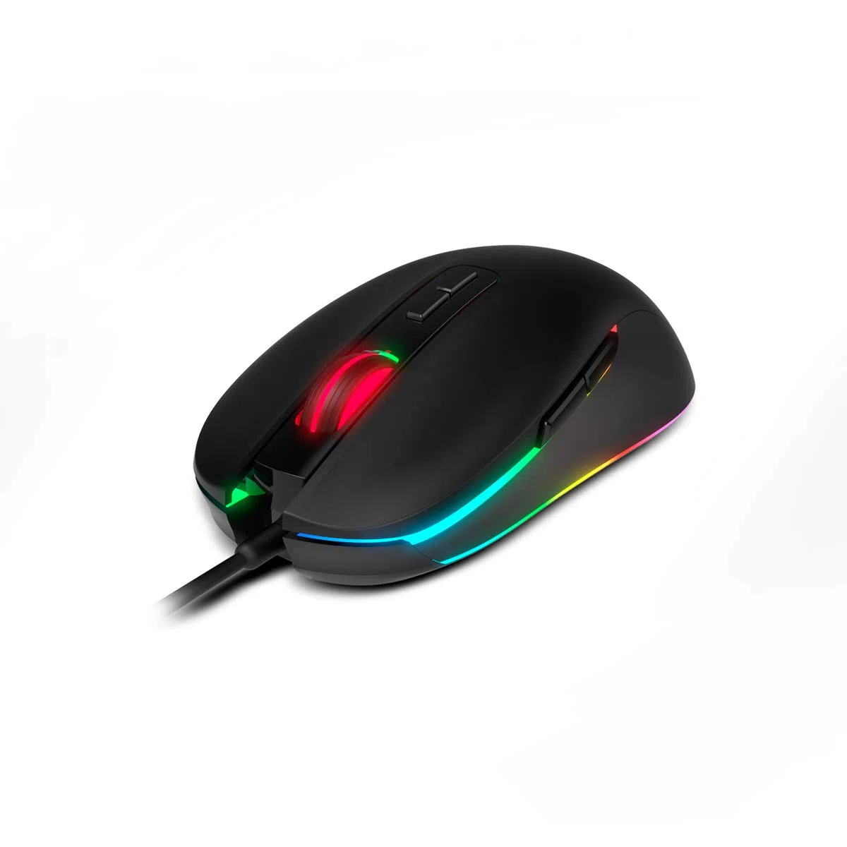 KROM KALYOS - Gaming Keyboard + Mouse Combo - Clavier membrada rétro-éclairé RGB, souris avec capteur optique 6400 DPI, LED 6 couleurs, Spanish layout, noir