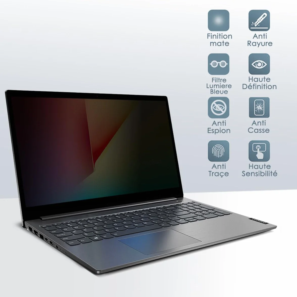 KARYLAX - Protection d'écran Anti-Espion, Anti-reflet, Anti-UV, Protecteur avec Filtre de Confidentialité Privacy Compatible pour PC Portable Professionnel HP Dragonfly G4 13,5"