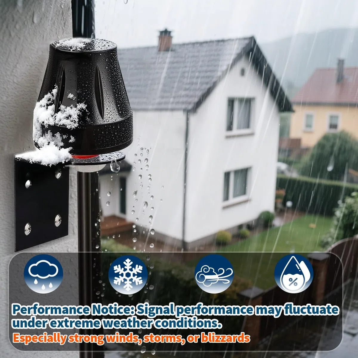 Bingfu Antenne 4G LTE Extérieur SMA Mâle 5dBi MIMO Support Fixe Étanche pour Orange SFR Bouygues Telecom Free Mobile Caméra de Sécurité Passerelle IoT Cellulaire Industriel Routeur CPE sans Fil 4G