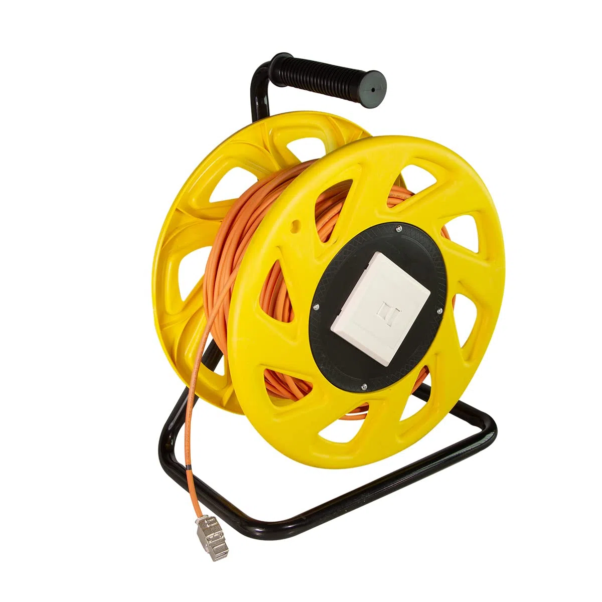 LogiLink cq3060s Enrouleur de câble réseau avec Prises 6 A STP RJ45 Keystone 60m