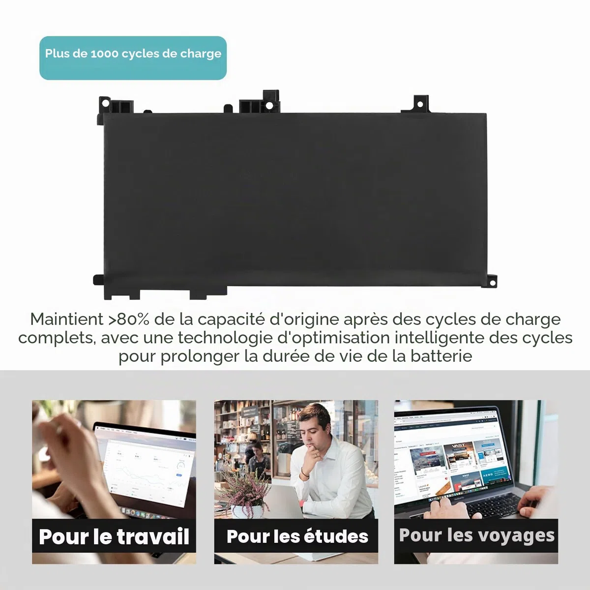 K KYUER TE03XL Batterie pour HP Omen 15-ax000 Pavilion 15-bc000 15-bc000ng bc003ng bc004ng bc005ng bc006ng bc009ng bc011ng 15-ax007ng ax003ng ax000nl ax005ng ax001ns ax008ns ax038nf ax009ng TPN-Q173