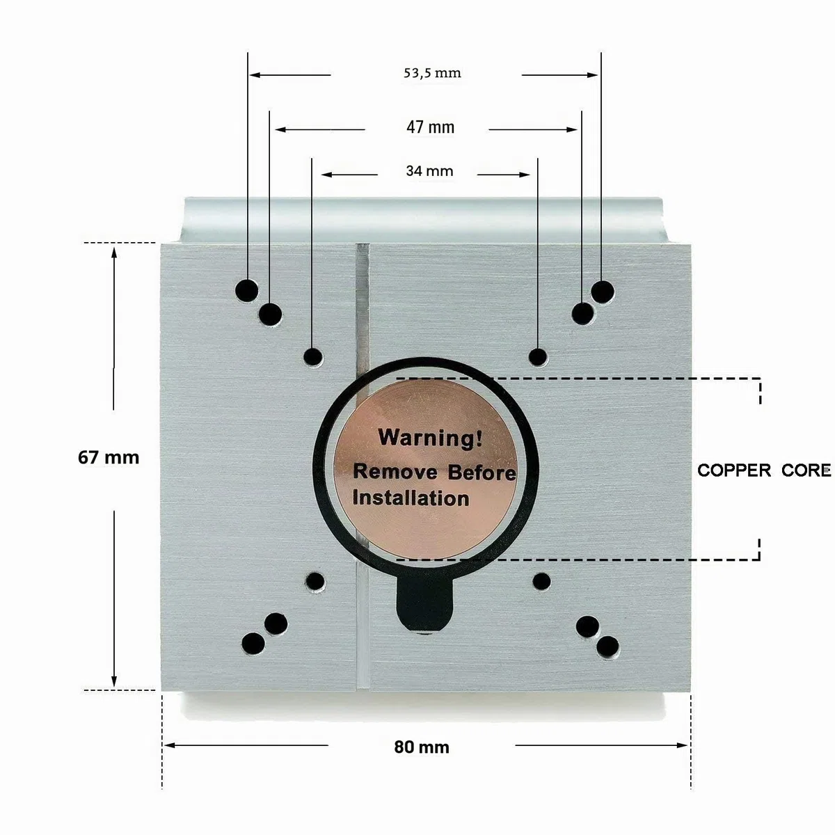 Ventilateur de refroidissement de dissipateur en aluminium + lentille de 44mm 60 degrés pour 50W 100W LED Chip