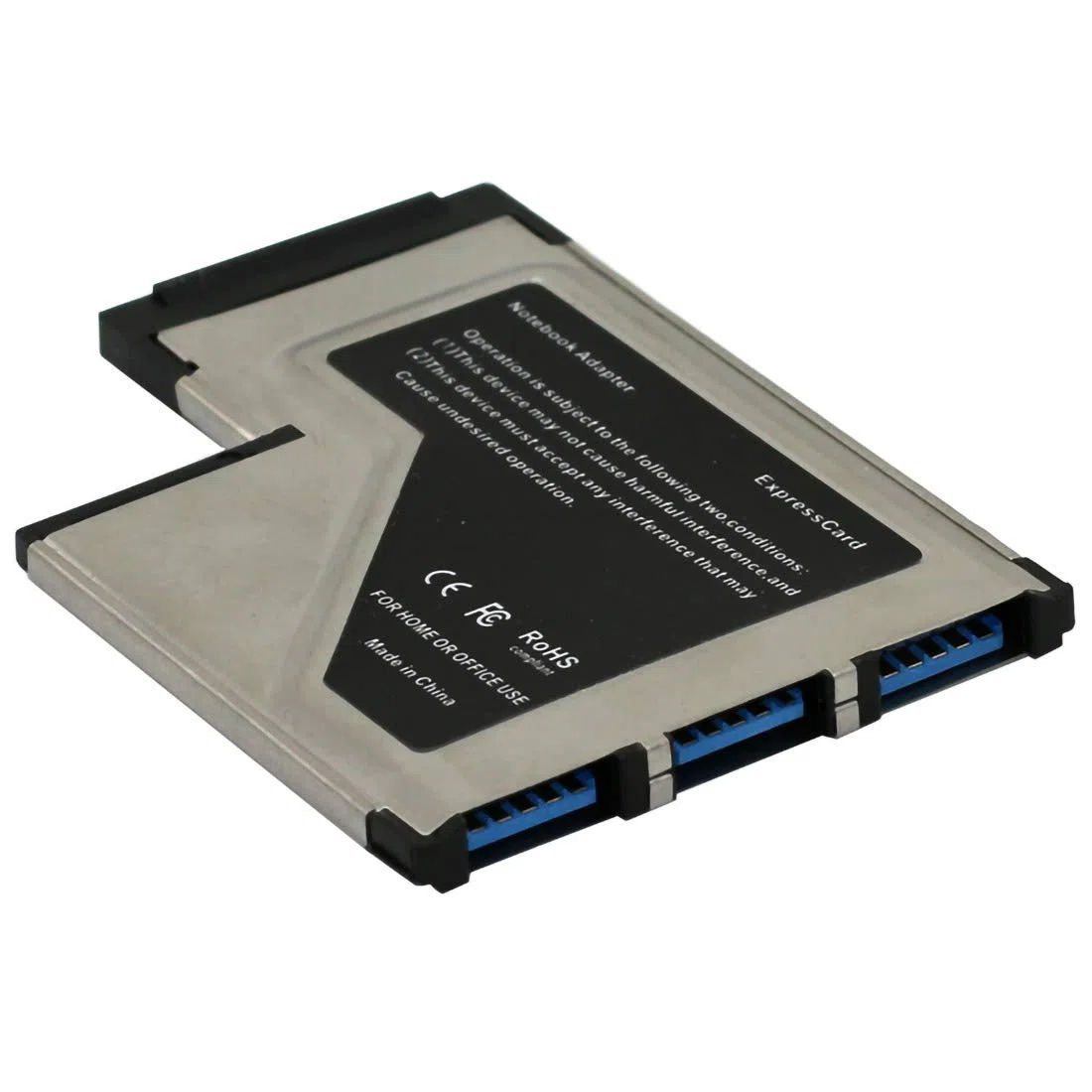 JMT 3 Ports cach¨¦s ¨¤ l'int¨¦Rieur de l'USB 3.0 vers Expresscard 54mm Adaptateur USB3.0 Convertisseur pour PCMCIA Express Card Ordinateur Portable PC Portable