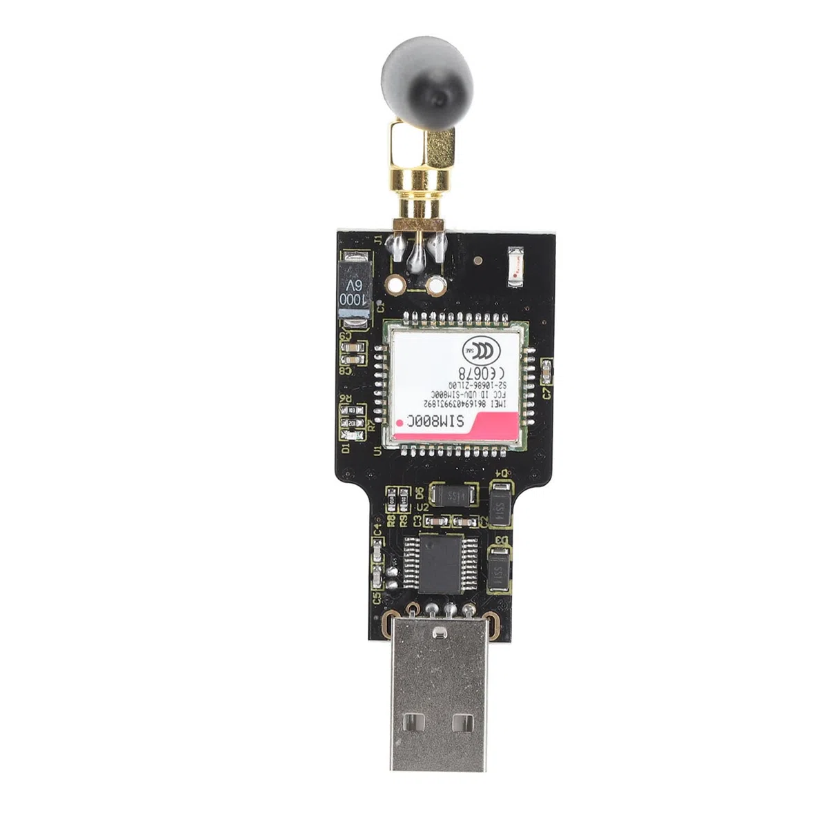 Module de Communication sans Fil USB GSM GPRS SIM800C avec Bluetooth, Transmission de Voix SMS et données, idéal pour projets IoT sans Fil