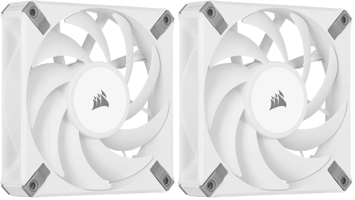 Corsair iCUE AF120 RGB ELITE 120mm PWM Kit de Trois Ventilateurs - Huit LED RGB Par Ventilateur - Technologie AirGuide - Palier Fluid Dynamic - Contrôleur iCUE Lighting Node CORE Inclus - Noir