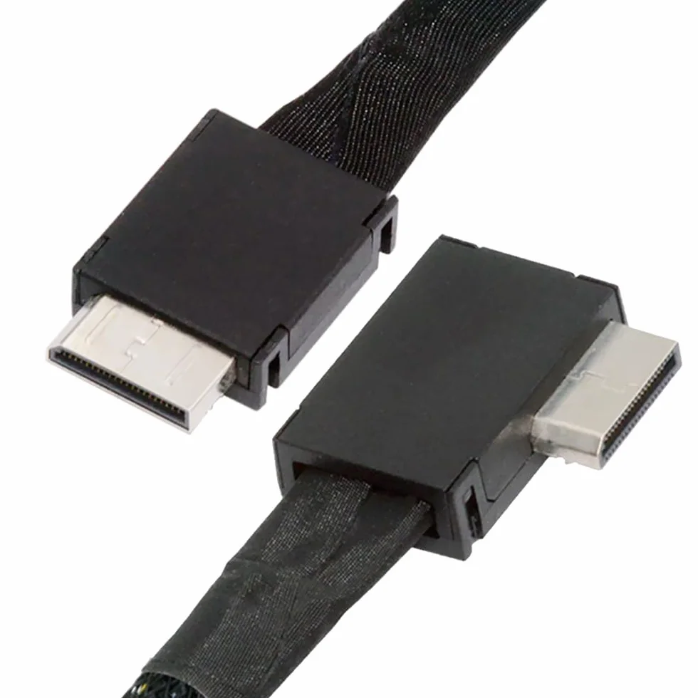 Câble OcuLink PCIe 4.0 PCI-Express SFF-8611 4i vers SFF-8611 pour eGPU SSD 50 cm