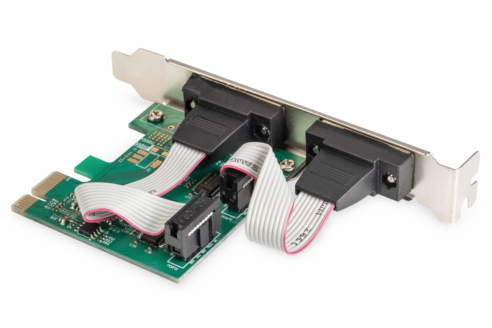Digitus 2 x DB9 M Carte et Adaptateur d'interfaces Interne Série