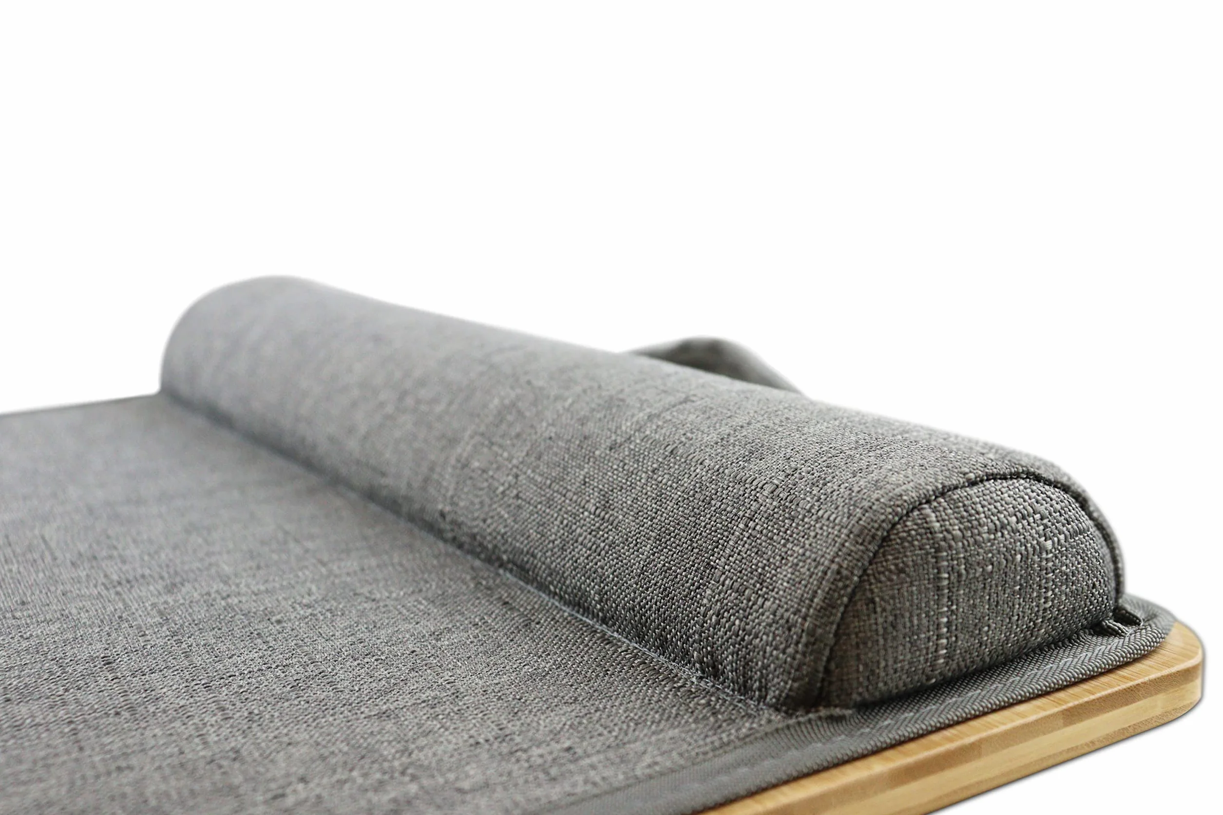 PEPE Mobility Support Ordinateur Portable Lit et Canapé (42 x 27,5 cm, Jusqu’à 17"), Plateau en Bambou avec Coussin Rembourré, Lap Desk Léger Ergonomique